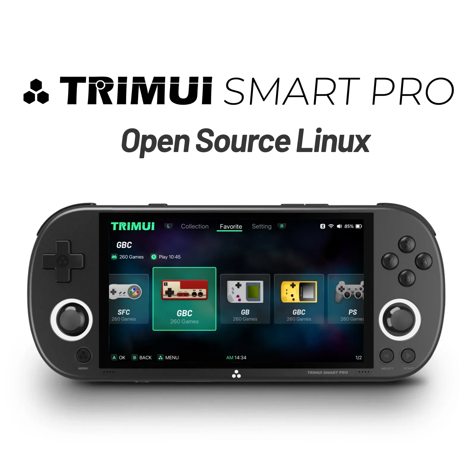 [Taxa Inclusa/12xsj/App/Moedas] Trimui Smart Pro Handheld Game Console Retr